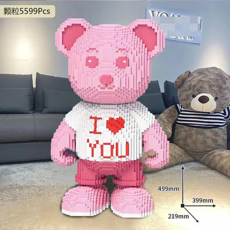🧸Jeu de Construction Lego – Créez Votre Nounours "I LOVE YOU" ! ❤️
