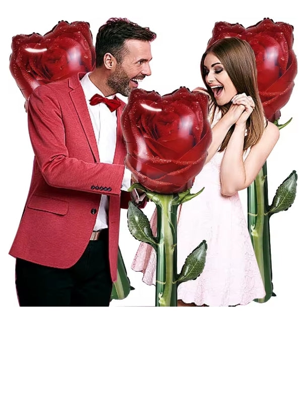 Les ballons en forme de cœur ❤️, de rose 🌹 et de nounours 🧸 des Roses de Sarah