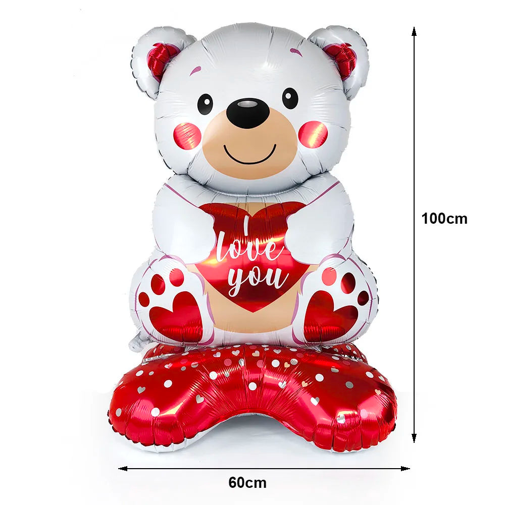Les ballons en forme de cœur ❤️, de rose 🌹 et de nounours 🧸 des Roses de Sarah
