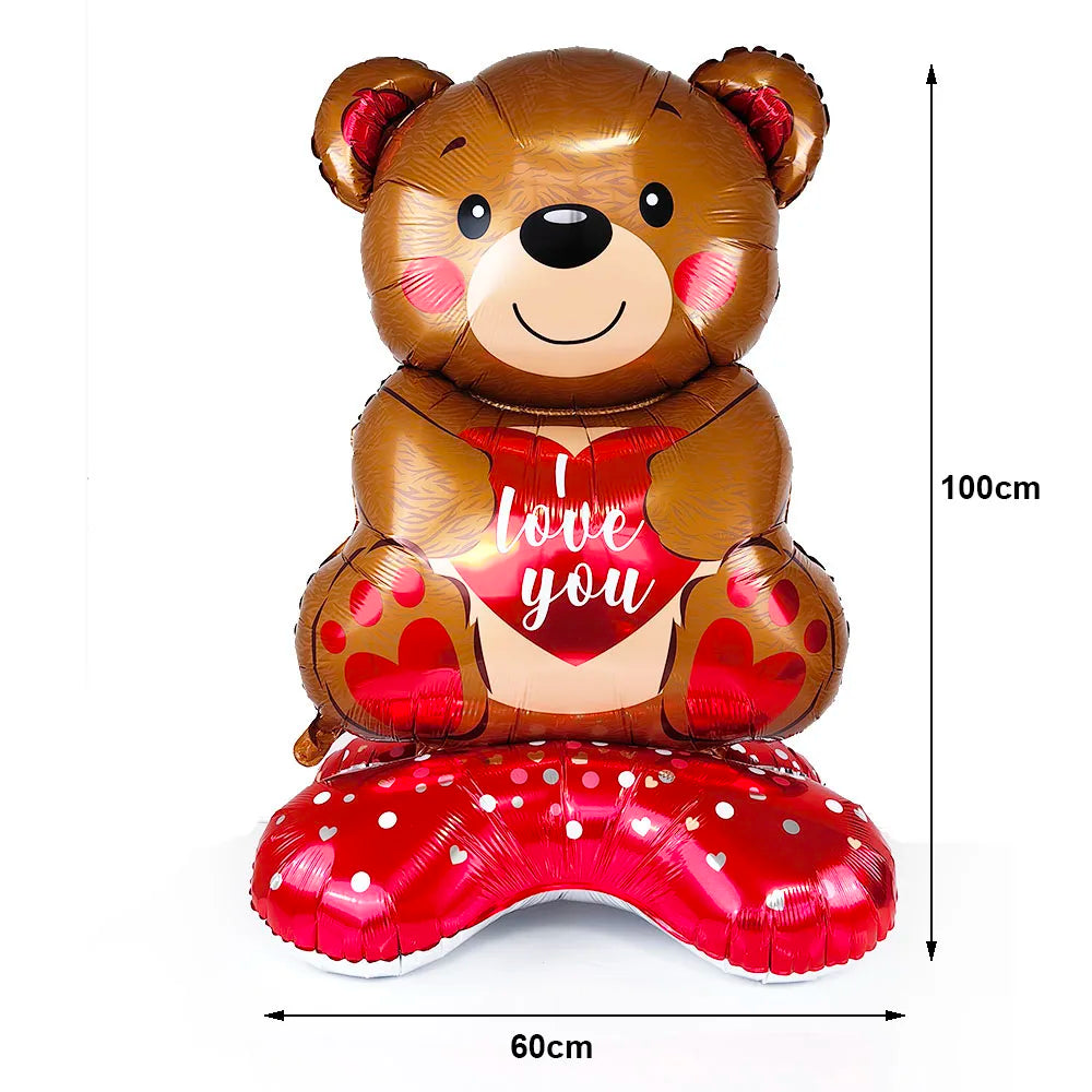 Les ballons en forme de cœur ❤️, de rose 🌹 et de nounours 🧸 des Roses de Sarah